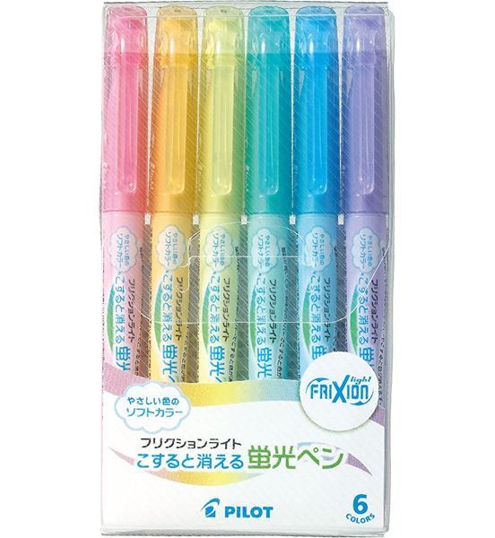 Pilot FriXion Light Set of 6 Soft Colour