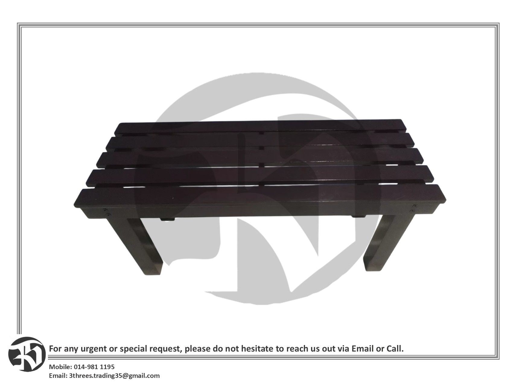 Wooden Bench 3ft/4.5ft (SELF ASSEMBLE)