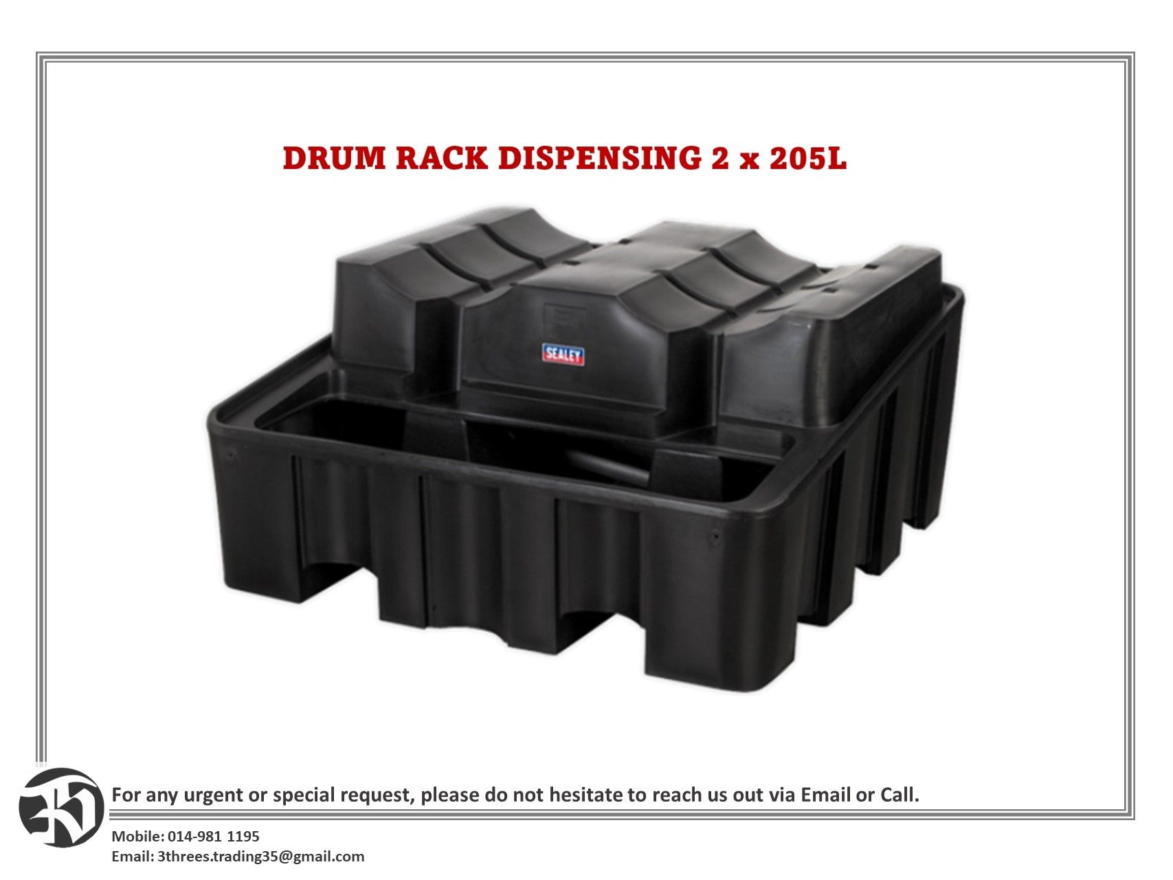 DRUM RACK DISPENSING / STORAGE UNIT