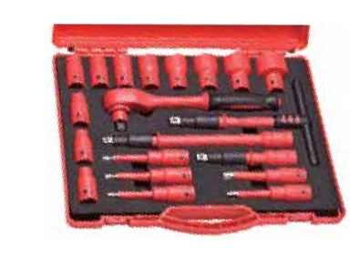 Temo 20Pc 1/2" Dr. Insulation Socket Set - Long Socket Bits