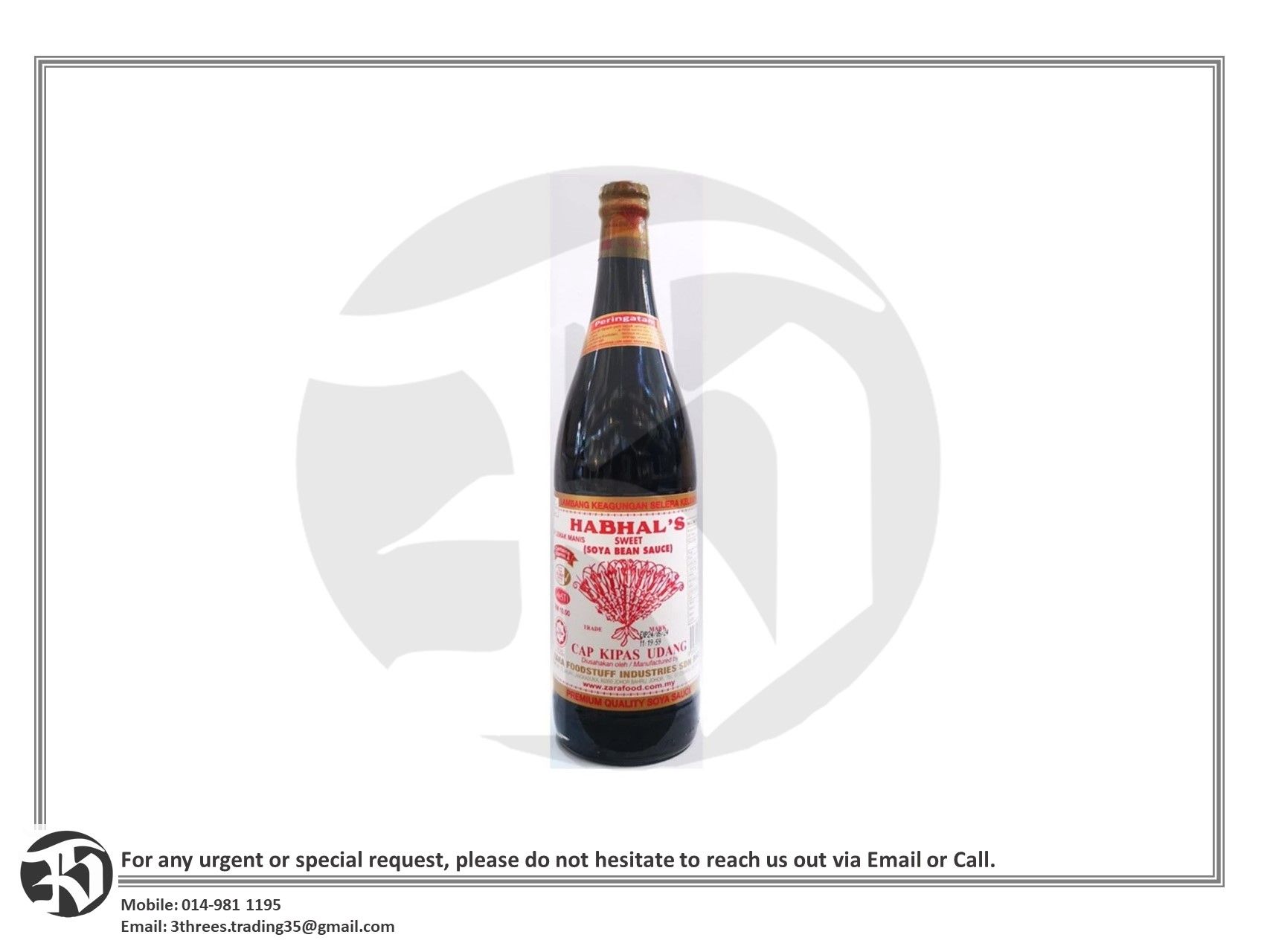 kicap kipas udang lemak manis 645ml