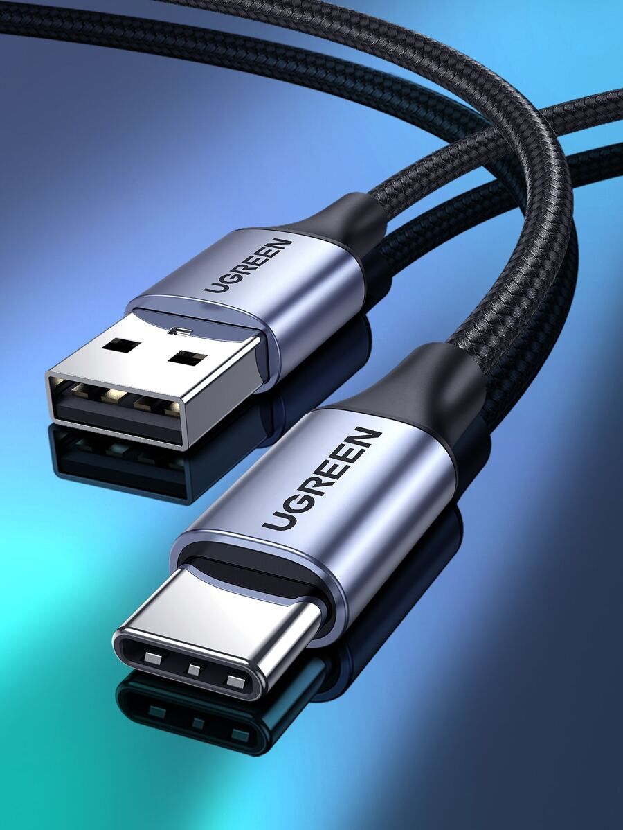 UGREEN PACK USB A TO USB TYPE C CABLE 3A QUALCOMM 3.0 QC QUICK FAST CHARGING 480MBPS NYLON BRAID