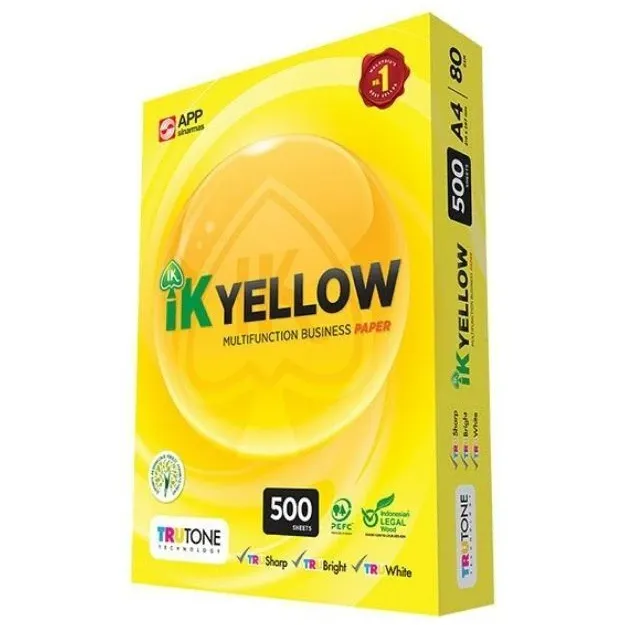 IK Yellow A4 Paper 80gsm | 500 - 2500 sheets | Reams & Cartons