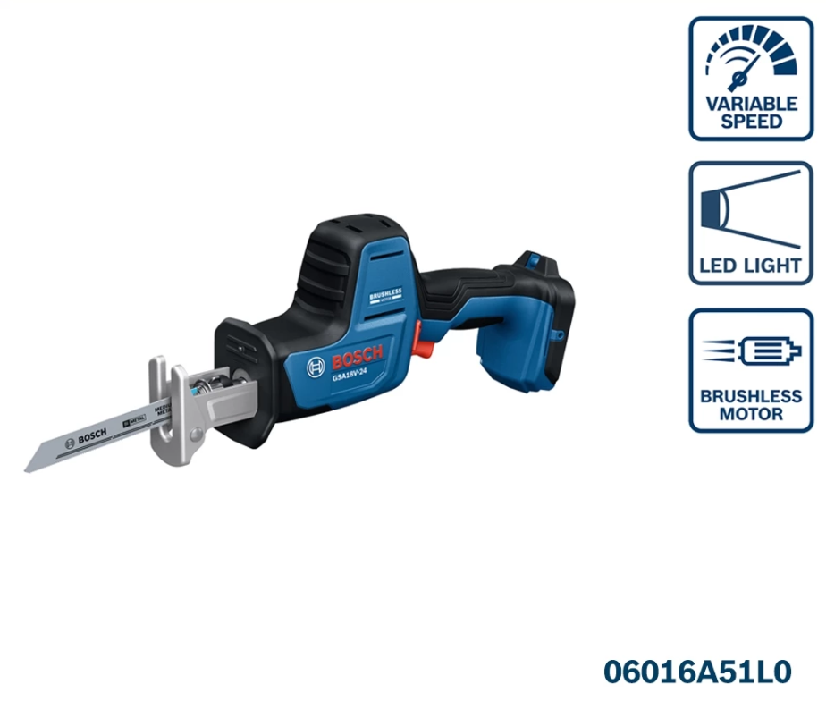 BOSCH GSA 18V-24 RECIPROCATING SAW (SET) (06016A51L0)