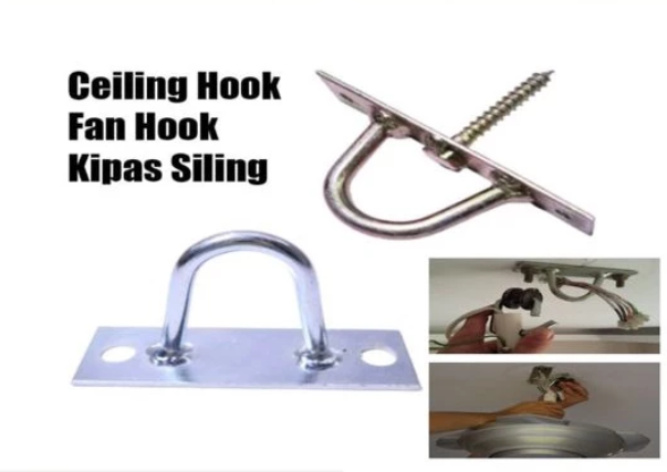 CEILING HOOK / FAN HOOK CEILING BRACKET (D HOOK / D HOOK SCREW)