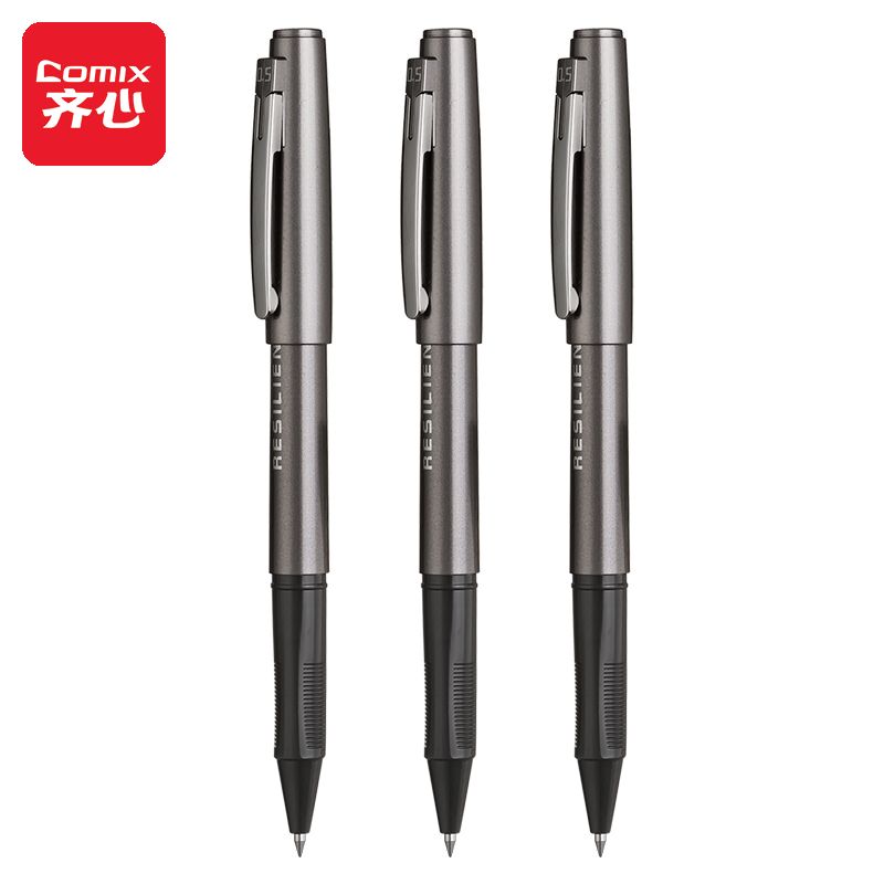 Comix Low Center of Gravity Business Gel Pen Quick-Dry Bullet Tip