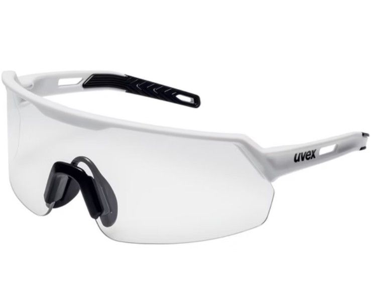 UVEX 9122415 Ultrashield Safety Spectacle White/Black Frame Clear Polycarbonate Len