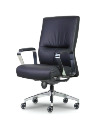 Wess CEO Mid Back Chair - Half Leather