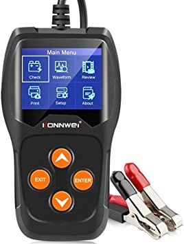 Genuine Malaysia Konnwei Warranty - KONNWEI KW600 12V Car Battery Tester 100~2000CCA the Car Quick Cranking Charging Diagnostic