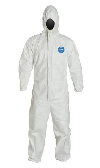 TYVEK DISPOSABLE (GENERAL, WHITE) SIZE = XL