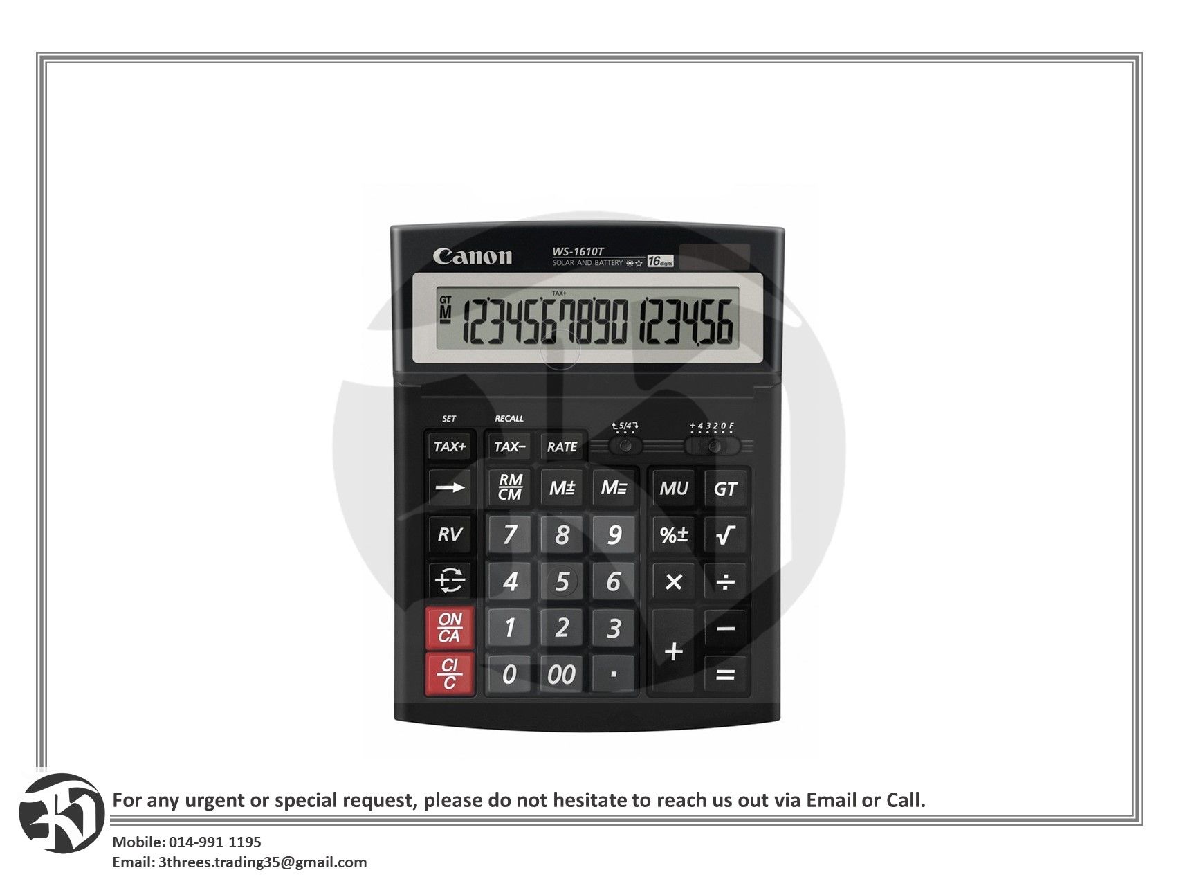 Canon 16 digit Calculator WS-1610T