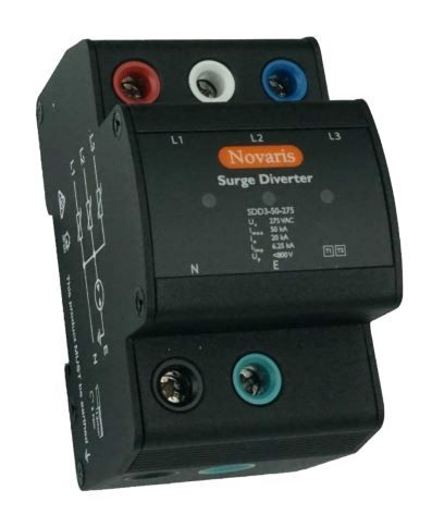 SDD3-50-275 Surge Diverter, 3 Phase, 50kA, 275VAC, All Mode, without alarm contact