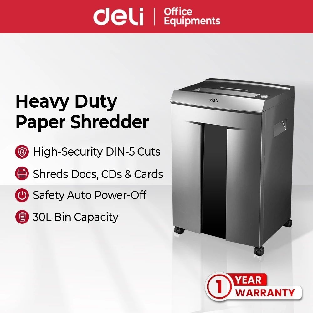 Deli DIN-5 Heavy Duty Paper Shredder