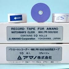 Watchman Clock Paper (10rolls/ box)