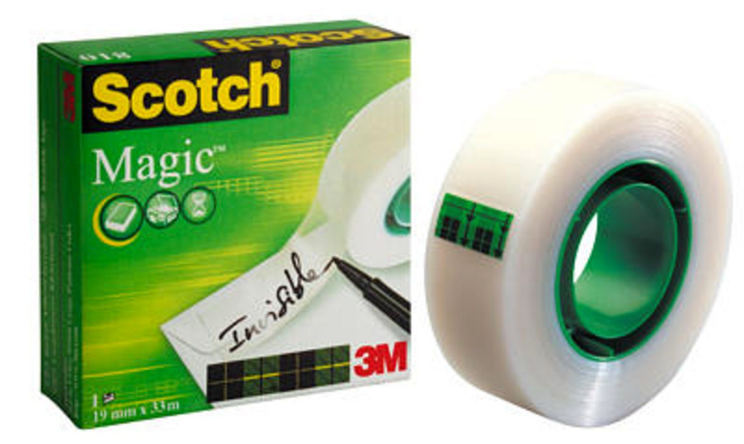 3M Scotch Invisible Adhesive Magic Tape 810 19mm x 33m