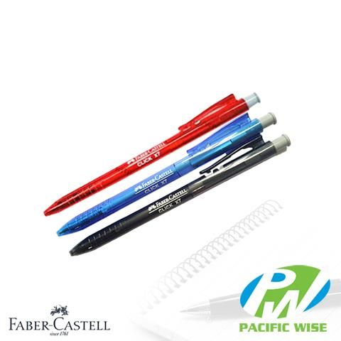 FABER CASTELL 1422 CLICK X7 BALL PEN 0.7MM X BOX-60PCS