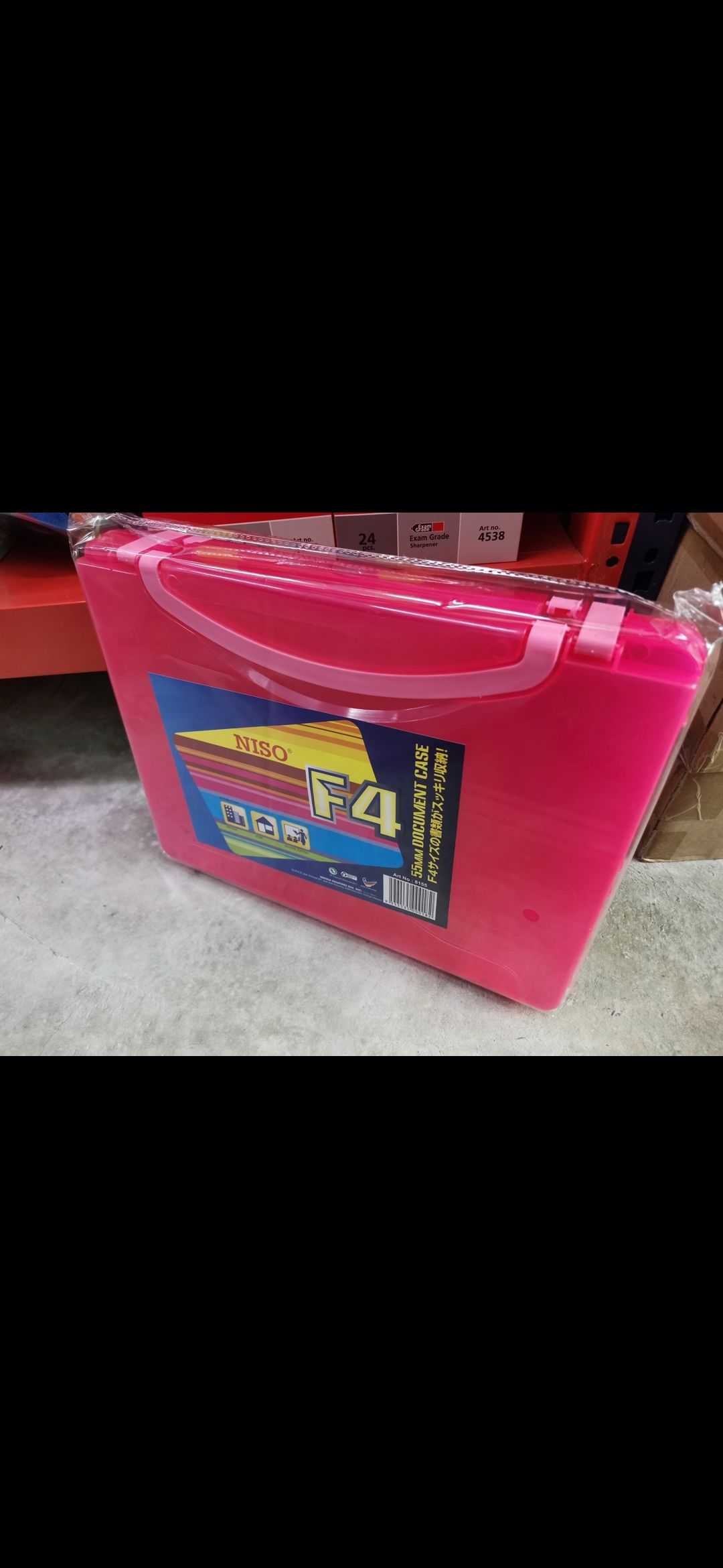 File Box Plastic Document Case F4