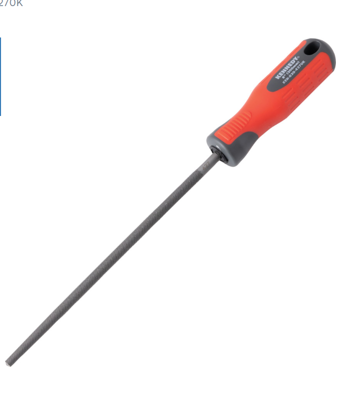 Kennedy-Pro 200mm (8") Round Second Engineers File With Handle KEN0304270K