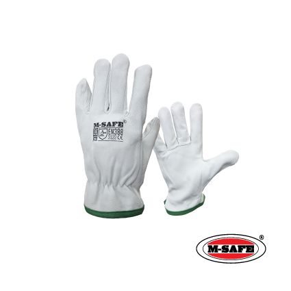 M-SAFE Full Grain Goat Skin Leather Argon Welding Glove .M10AG. Compliance to EN388. CE Approved.