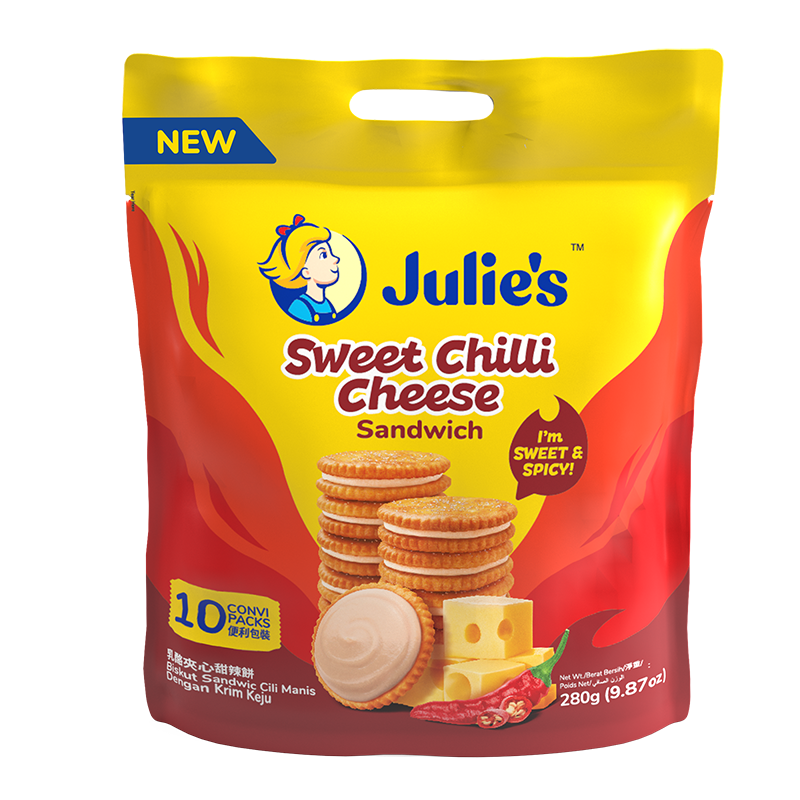 Julie’s Sweet Chilli Cheese Sandwich 280g X 12 PACKS