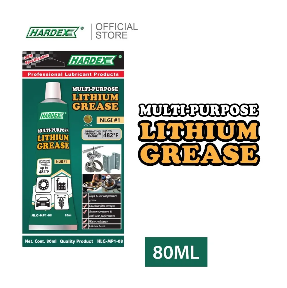 HARDEX HLG-MP1-08 MULTI-PURPOSE LITHIUM GREASE NLGI #1 (80ML)