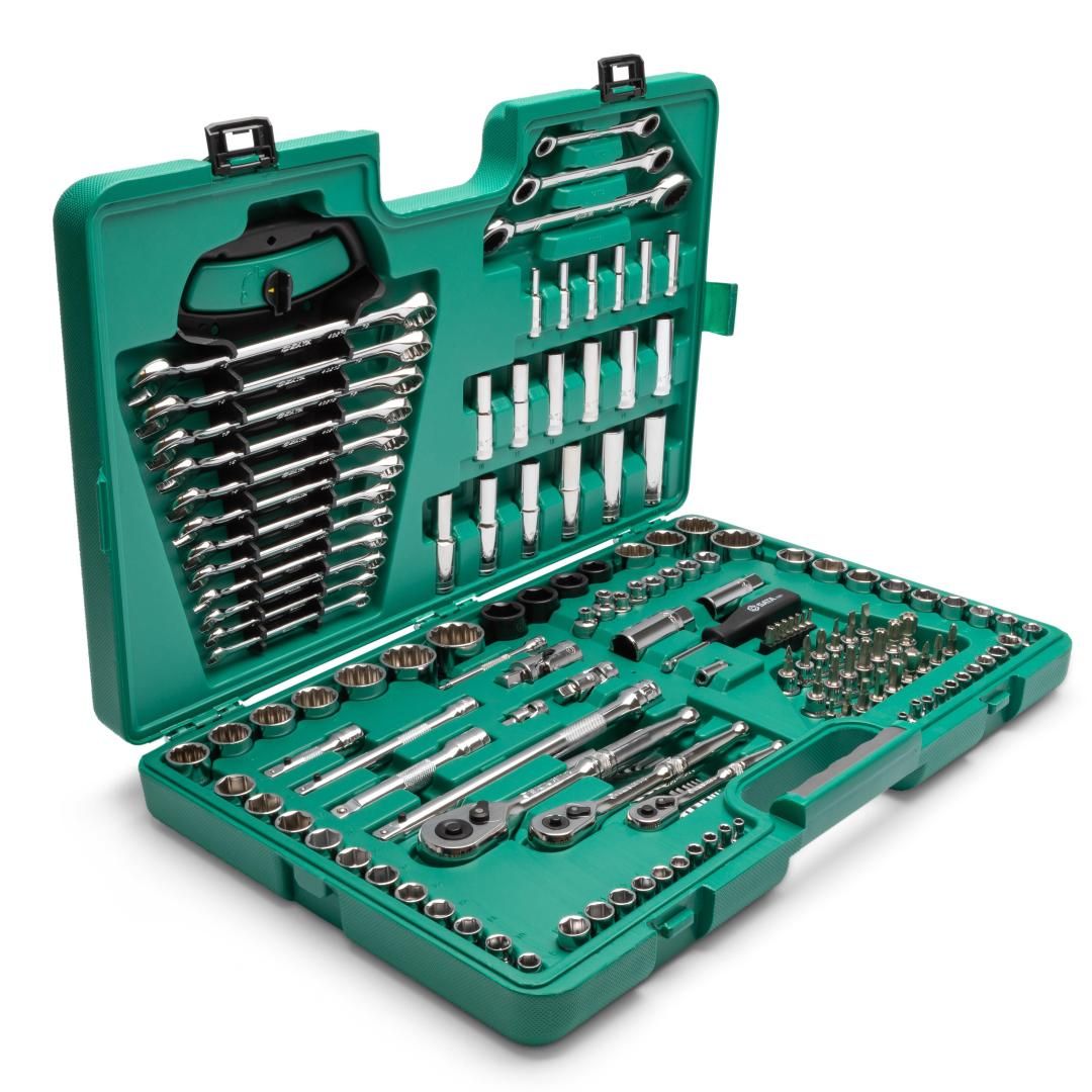 Sata 150PC 1/4’’ & 3/8’’ & 1/2”DR SOCKET WRENCH SET (ME