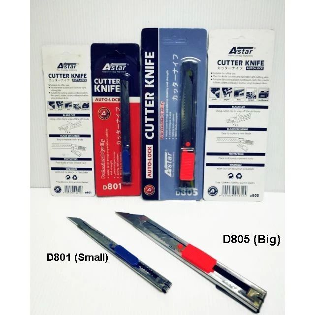 Astar Stainless Steel Cutter Knife D801 (Small) / 805 (Big)