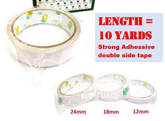 Double Side tape 12mm / 18mm / 24mm x 10y
