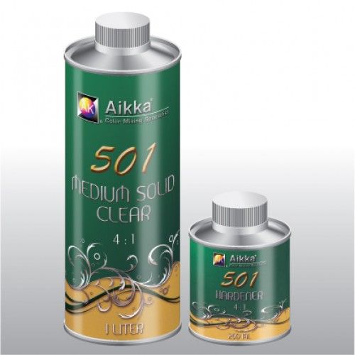AIKKA AK 501 2K MEDIUM SOLID CLEAR & HARDENER 4:1