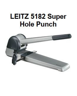 Genuine Malaysia Leitz Warranty - LEITZ 5182 Super Hole Punch 51820084