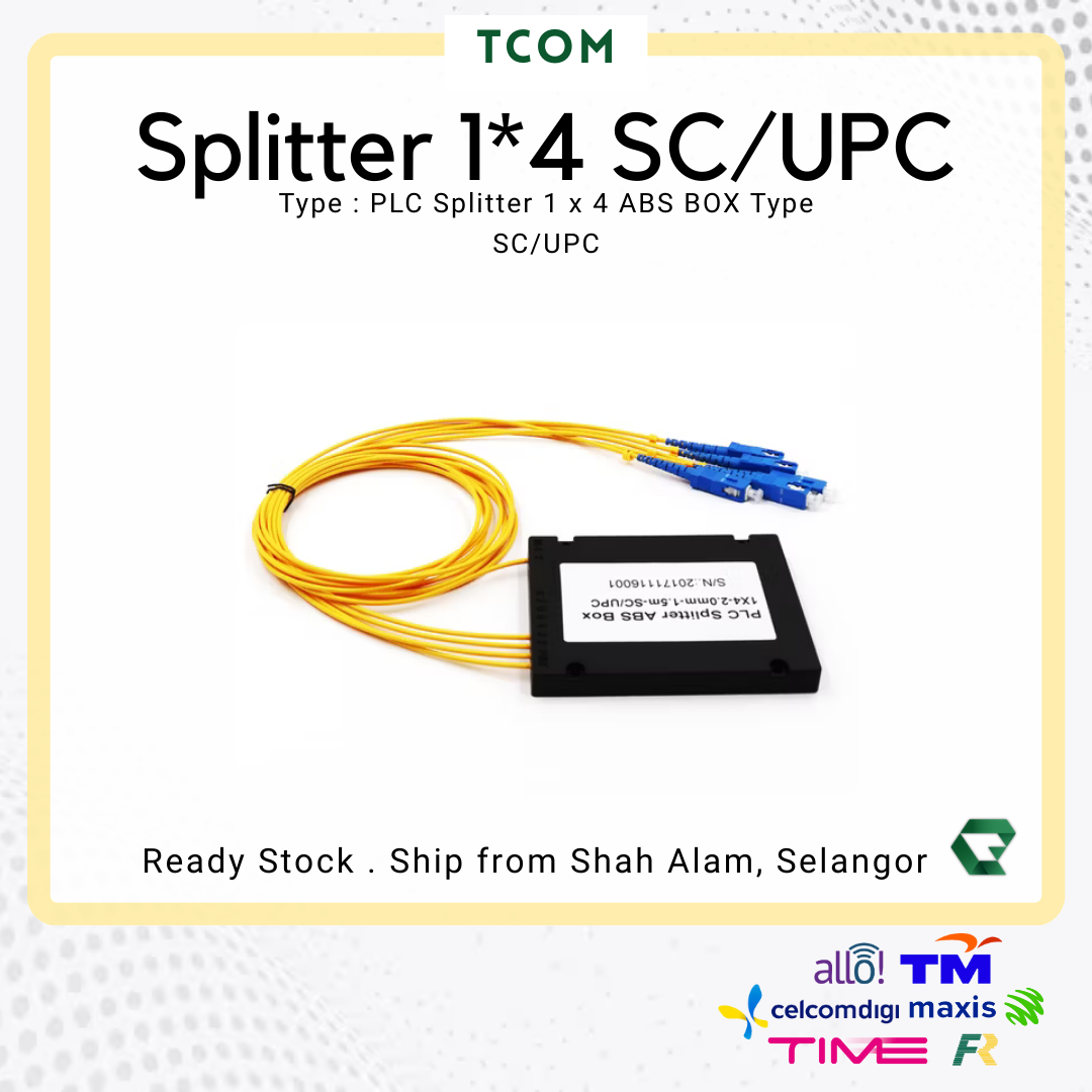 Splitter 1 : 4 SC/UPC ABS Box