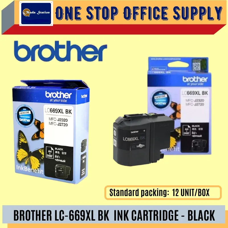 BROTHER LC-669XL BK INK CARTRIDGE (ORIGINAL) - BLACK /Brother /Ink Cartridge /Brother LC-669XL /Brother Original Ink Cartridge #Black