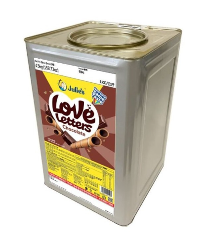 Tin Biscuit - Julie’s Love Letter Chocolate 4.5KG