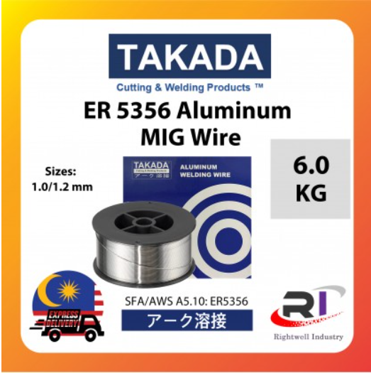 RIGHTWELL TAKADA ALUMINUM MIG WELDING WIRE ER5356 6KG / 1.2MM