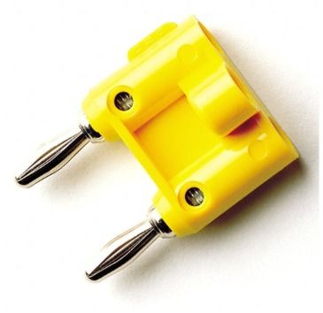 Fluke PJKPL MDP-4 Double Banana Plug, Solderless, Yellow