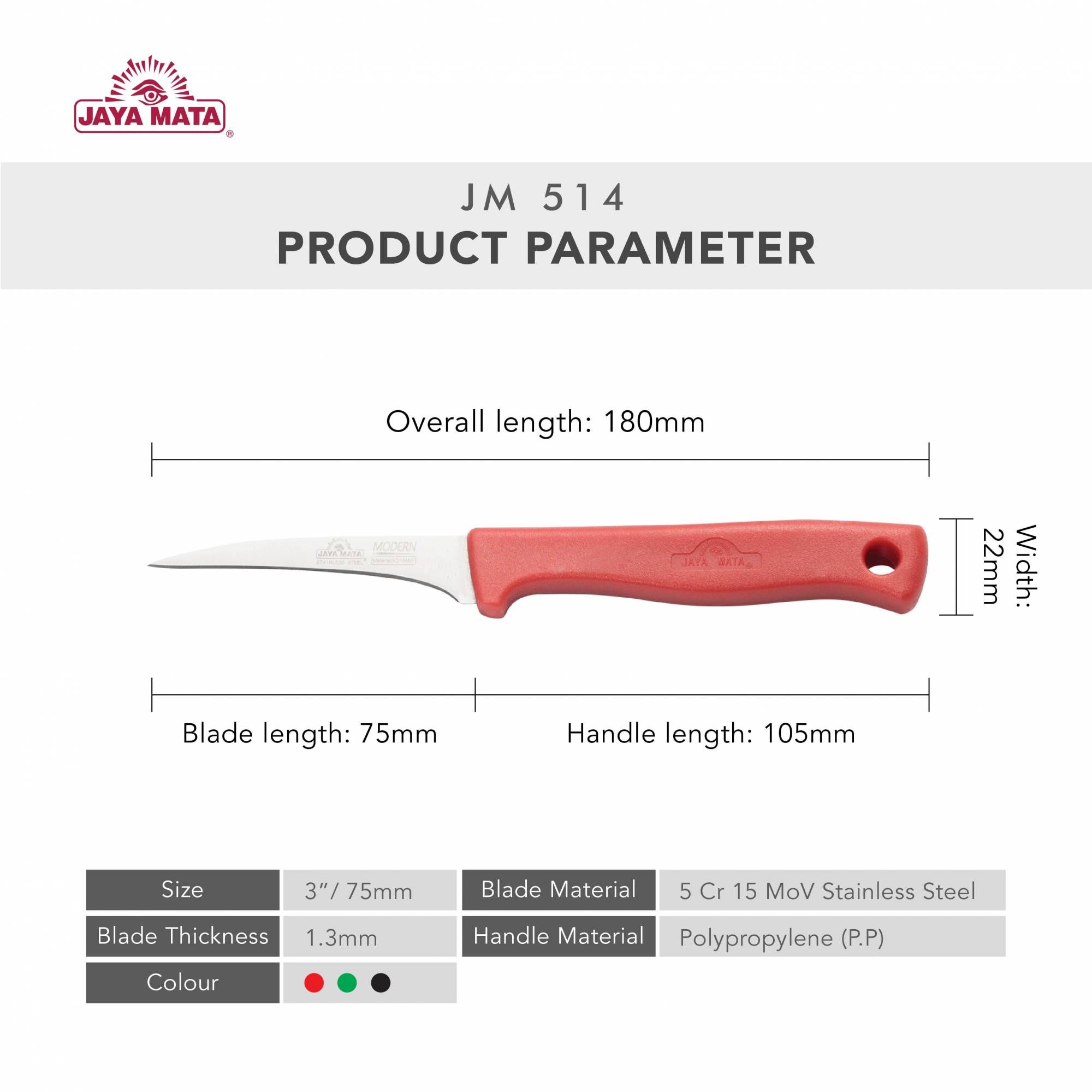 OEM Jaya Mata Coring Knife 3″ JM514