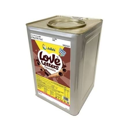 JULIE'S LOVE LETTER CHOCOLATE BISCUITS TIN 4.5KG