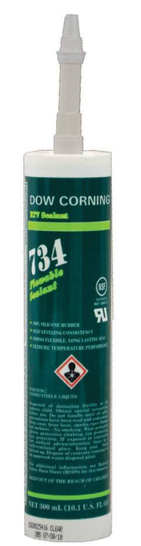 DOW CORNING 734 FLOWABLE ADHESIVE SEALANT 300ML DOWSIL 734 CLEAR OR WHITE COLOR