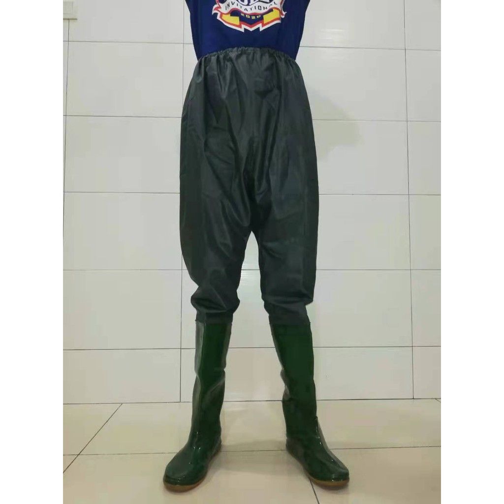 QS KASUT REDAH AIR BANJIR / Kasut Sawah / Bendang Fishing Pants Farming boots Boots with raincloth Rain shoes high boots