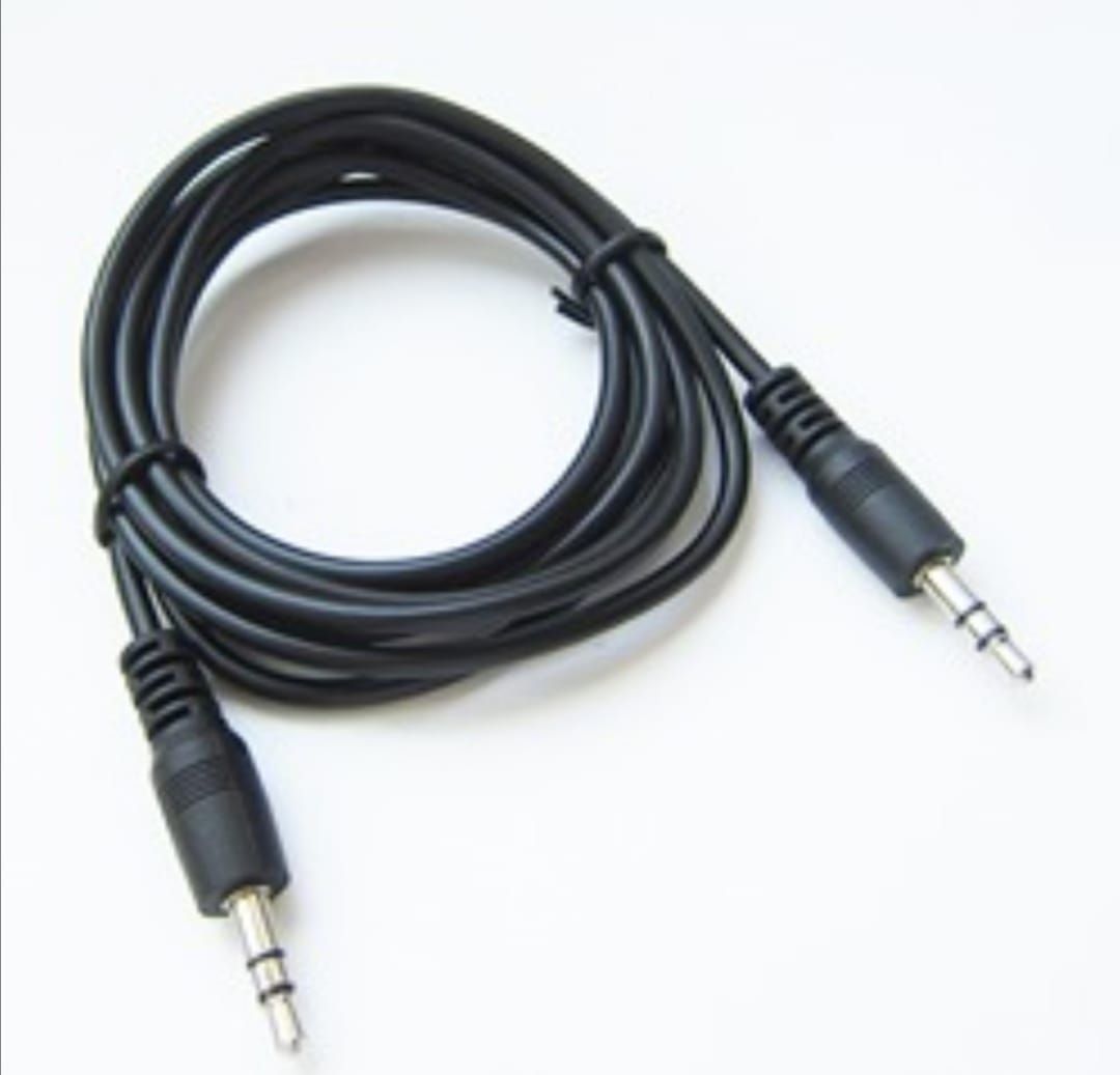 5M Male to Male Cable Stereo to Stereo Cable Black