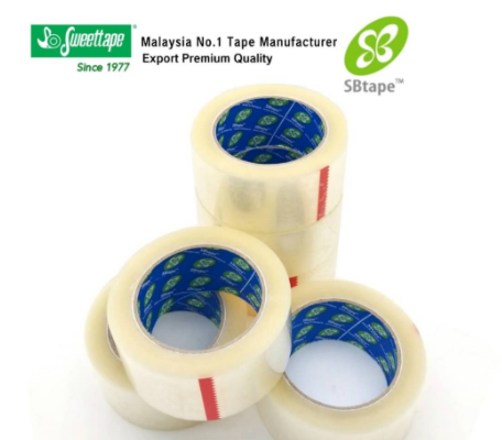 Sweettape Pioneer Transparent Clear OPP Packing Tape 12mm/18mm/24mm/36mm/48mm (45 MICRON) x 90 Yards