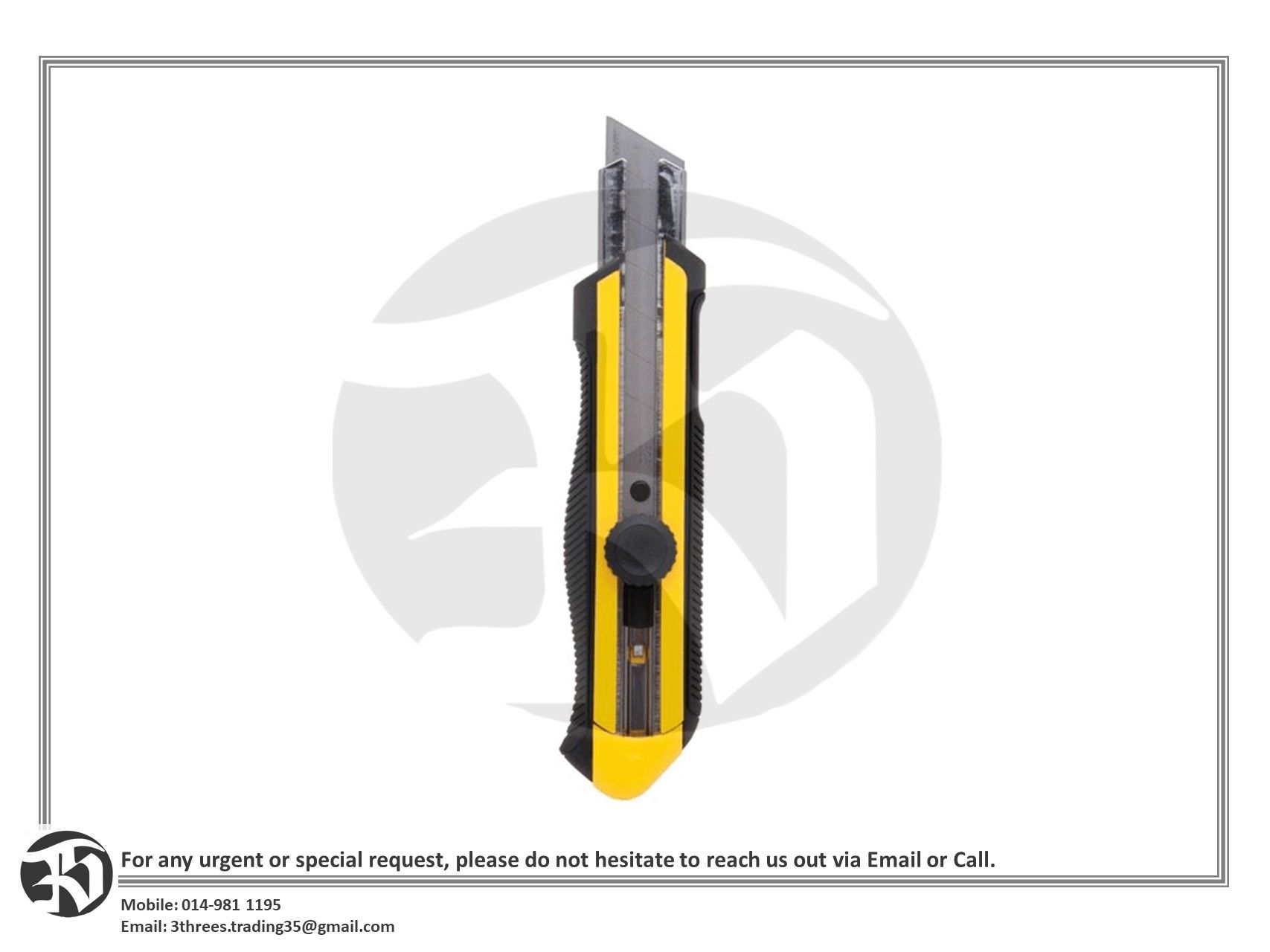 Stanley 25mm DynaGrip Snap-Off Knife / Blade 18-25mm