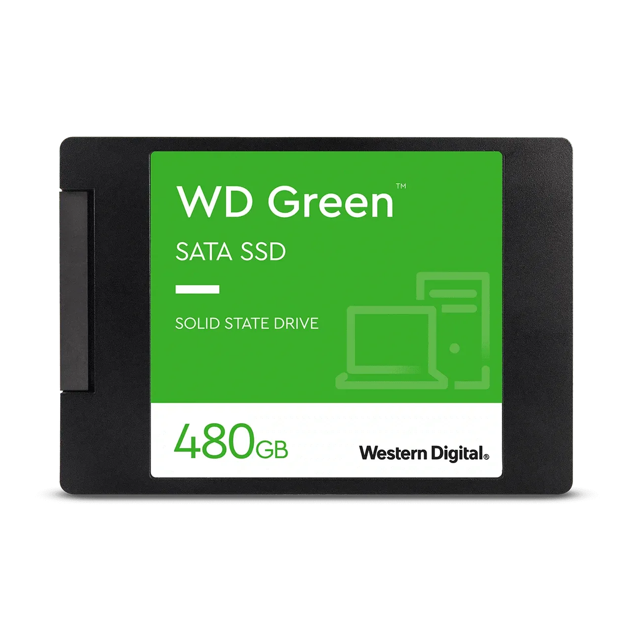 Genuine Malaysia Western Digital Warranty - WESTERN DIGITAL GREEN SATA 2.5" / 7MM 480GB SDD WDS480G2G0A