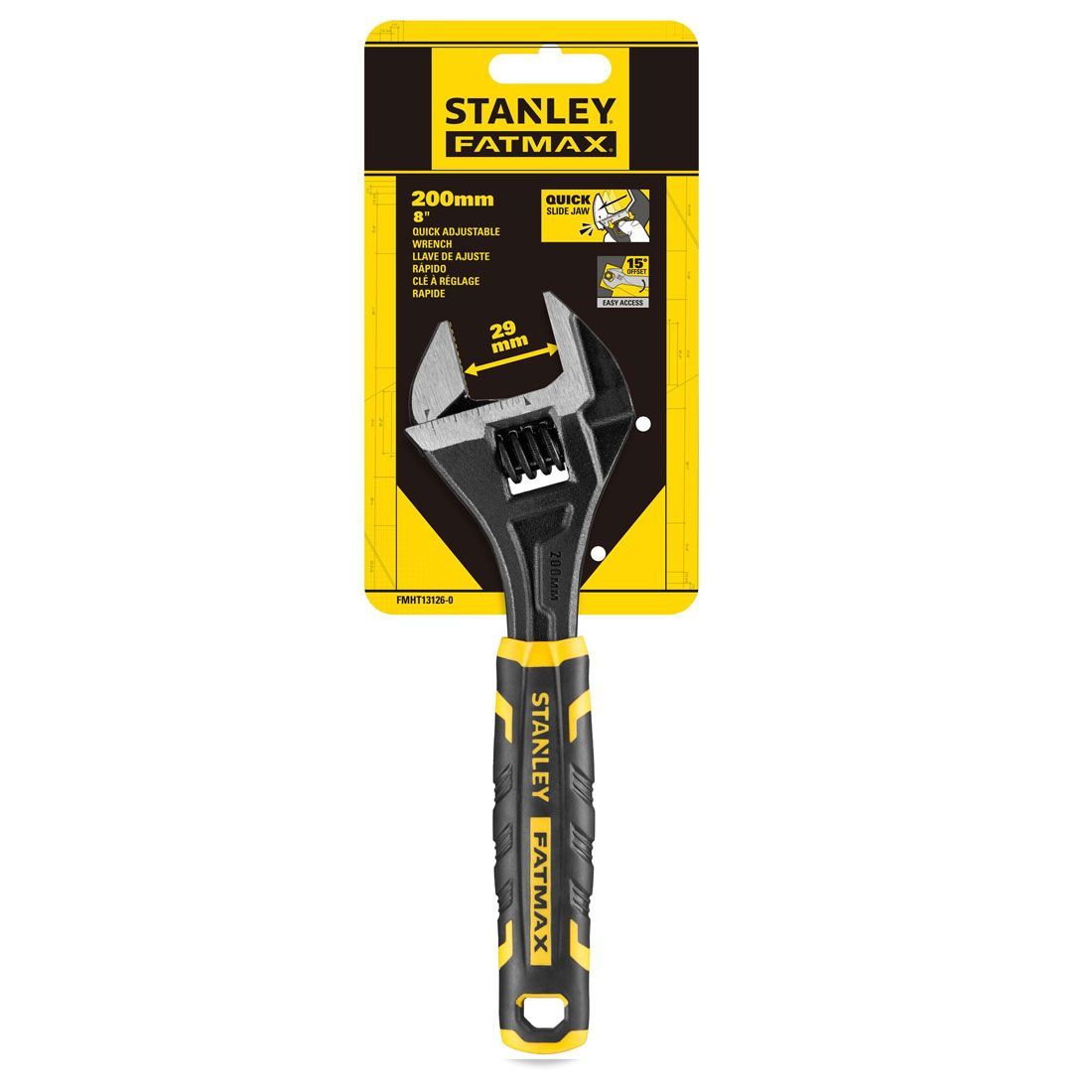 Stanley *Stanley Fatmax 8" QUICK ADJUSTABLE WRENCH - FMHT13126-0