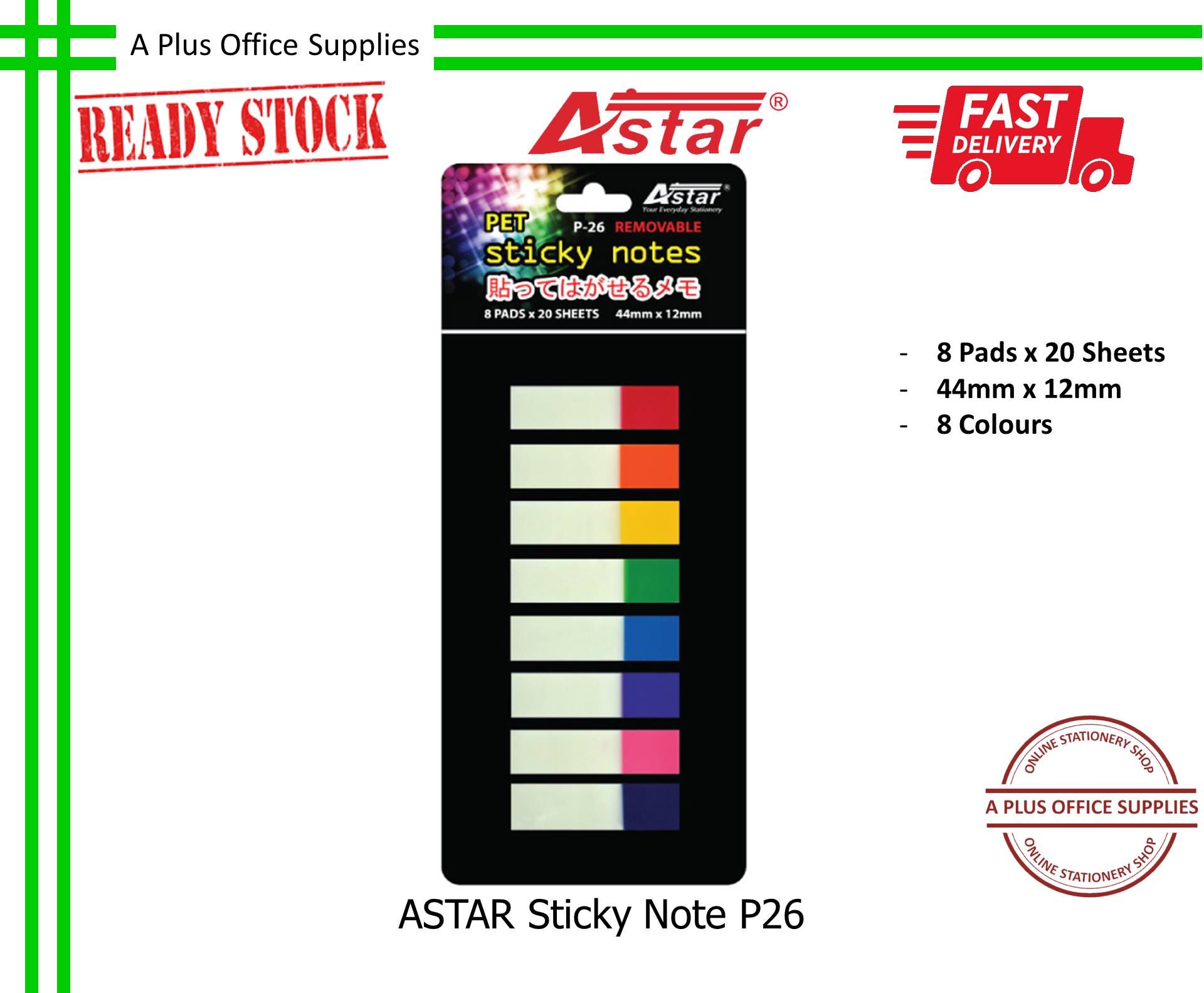 ASTAR Sticky Note P26 44mm x 12mm / Nota Berpelekat Sendiri