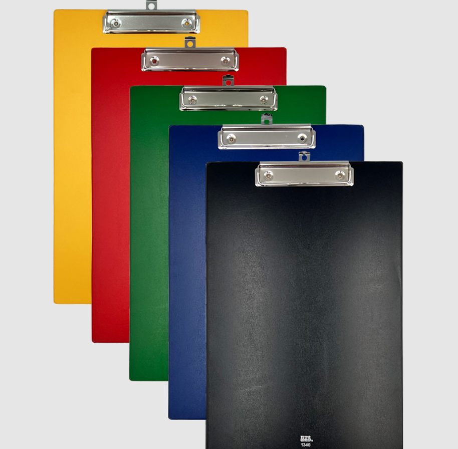 UTS 1340 F4 PVC WIRE CLIP BOARD FILE (RANDOM COLOUR)