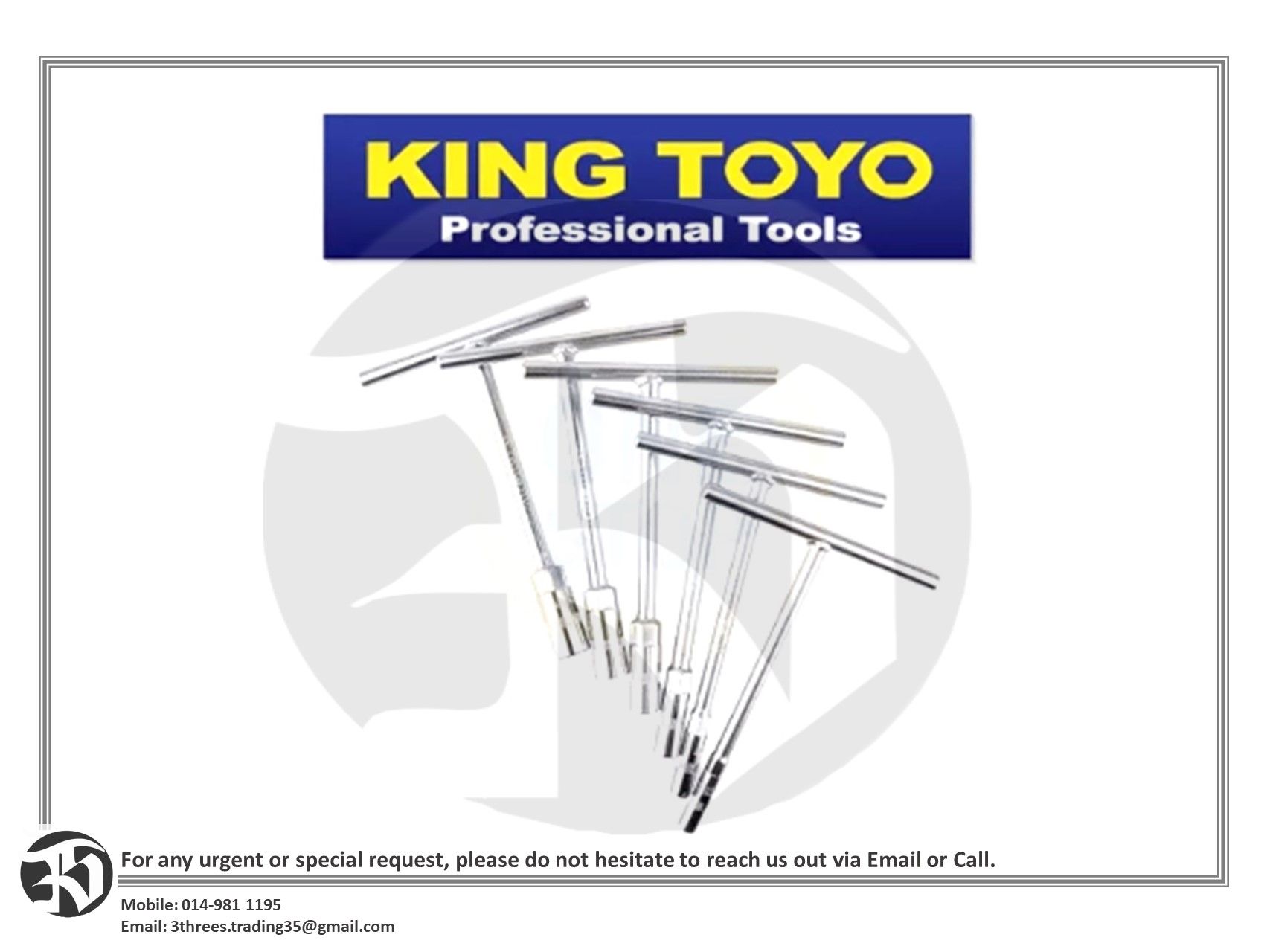 T- SPANNAR Socket Wrench (8-14mm)