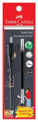 Faber-Castell Arté Gel Astro 0.5 Blk Pen+Rf Promo Pack