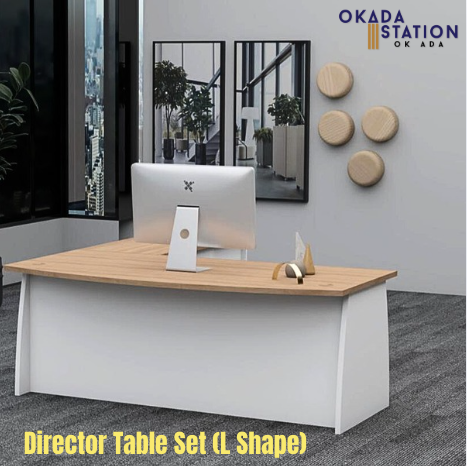 FOX EXECUTIVE TABLE SET / L SHAPE / DIRECTOR TABLE SET / OFFICE TABLE