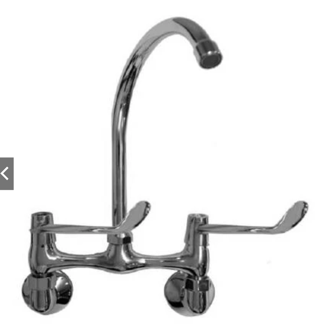 [TKM] medical faucet tap CP Wall Mounted Elbow Action Lever Handle Medical Mixer (Chrome)